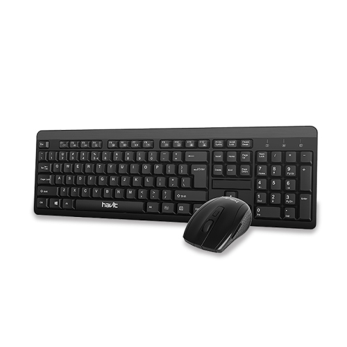 Ensemble clavier et souris sans fil 2,4 GHz KB260GCM de Havit_Noir