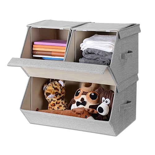 Cube Storage Container Organizer, Cube Bookcase With Storage Bins And Lids