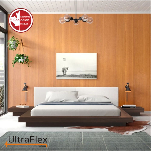 UltraFlex ZENITH- High-Density Soy Foam, Temperature Regulating Cooling Gel Mattress With Support Zones With Waterproof Mattress Protector