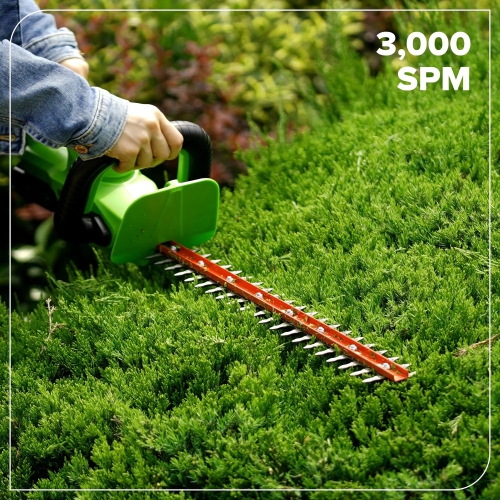 Greenworks 24V 22"(Laser Cut) Hedge Trimmer, Tool Only