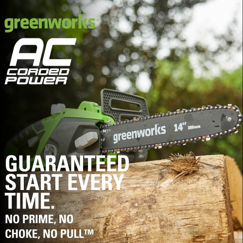 Greenworks 10.5 Amp Corded 14-Inch Chainsaw