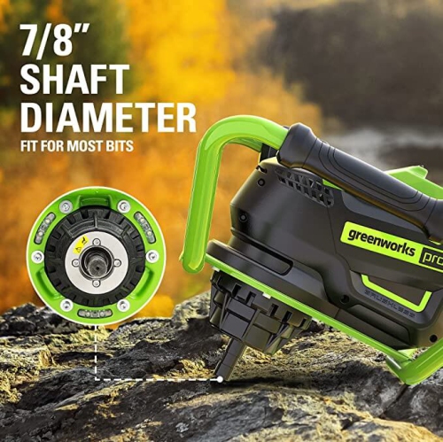 Greenworks 80V Earth Auger, Battery and Charger Not Included