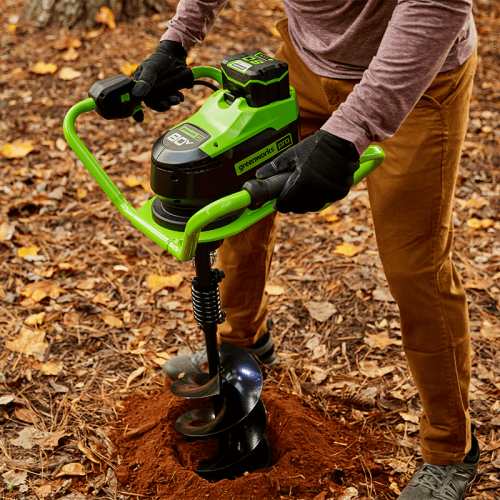Greenworks 80V Earth Auger, Battery and Charger Not Included