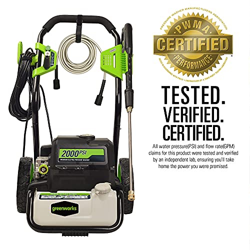 2000 psi greenworks 2024 power washer