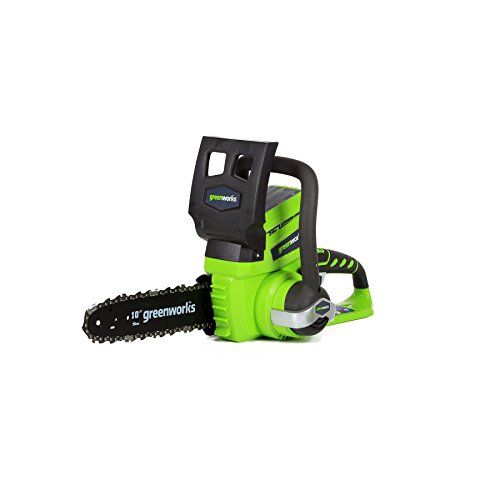 GREENWORKS  2000102 24V 10-Inch Cordless Chainsaw, Battery And Charger Not Included I just brought two fully charged batteries and went to help