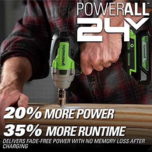 Greenworks 24V Brushless Impact Wrench, Tool Only