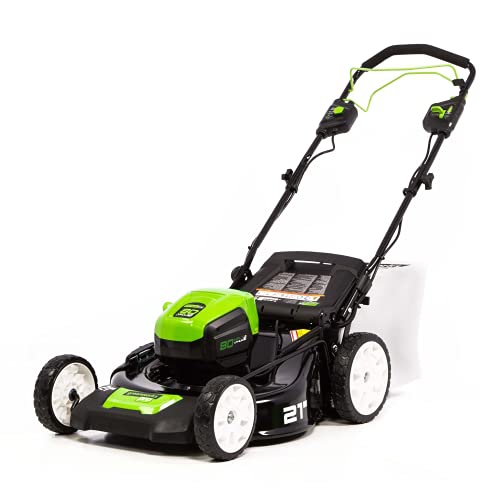 Greenworks Pro 21-Inch 80V Self-Propelled Cordless Lawn Mower, Tool-Only, MO80L00