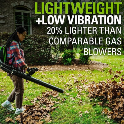Greenworks PRO 80V 180 MPH - 610 CFM Brushless Axial Backpack Blower, Tool Only - BPB80L00