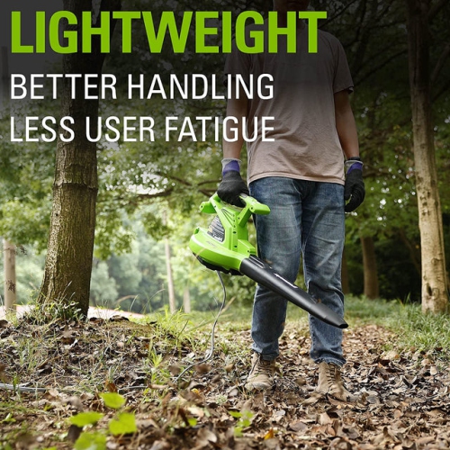 Greenworks 12Amp Corded 230 MPH- 375 CFM 2-Speed Blower/Vacuum