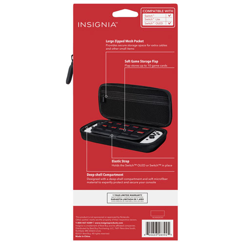 Image 7 of 9.. Insignia Go Storage & Travel Case for Nintendo Switch - Black - Only at Best Buy