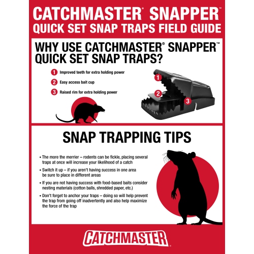 CATCHMASTER EZ Set Rat Traps-4 Pc. MODÈLE # 621R-4