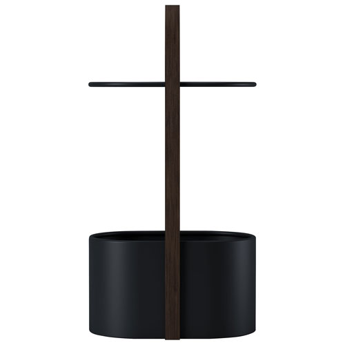 Bellwood Modern Oval End Table - Black/Walnut