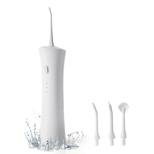 Irrigateur oral dentaire sans fil à hydropulseur avec 3 modes et 4 embouts de jet IPX7 étanche arrêt automatique - LIVINGbasics