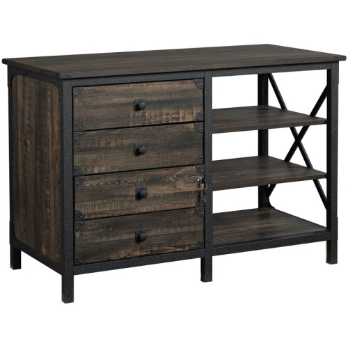 PEMBERLY ROW  Small Credenza In Engineered Wood-Carbon Oak