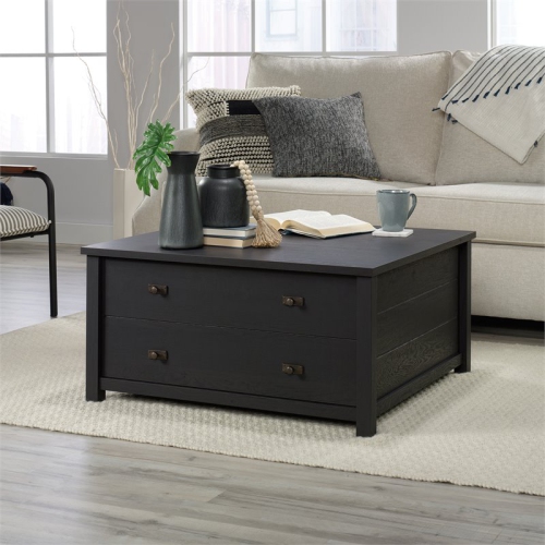 Pemberly Row 2 Drawer Wooden Storage Coffee Table in Raven Oak
