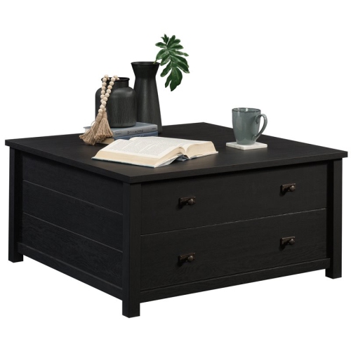 Pemberly Row 2 Drawer Wooden Storage Coffee Table in Raven Oak