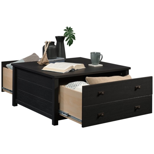 Pemberly Row 2 Drawer Wooden Storage Coffee Table in Raven Oak