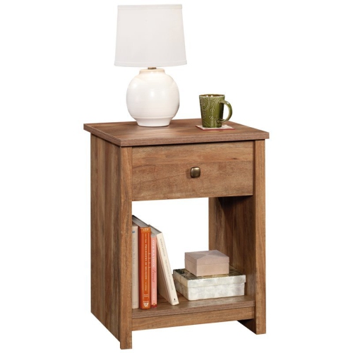 Pemberly Row 1 Drawer Wooden Nightstand in Sindoori Mango