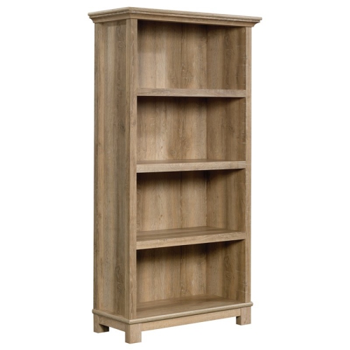 Pemberly Row Bookcase with Cabinet in Weathered Gray Wood Finish