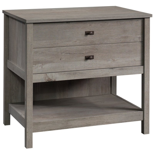 Pemberly Row Engineered Wood Lateral Filing Cabinet in Mystic Oak