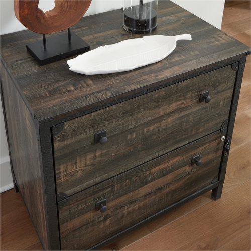 Pemberly Row Lateral File in Engineered Wood in Carbon Oak