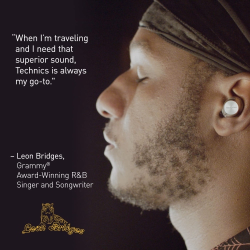 TECHNICS True Wireless Earbuds with 4 Silicone Earpiece Sizes, Black, Earpieces Set: XS, S, M, L , Black