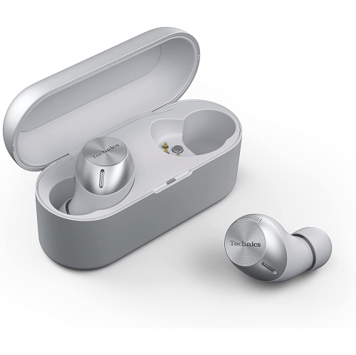 TECHNICS  True Wireless Earbuds With 4 Silicone Earpiece Sizes, Earpieces Set: Xs, S, M, L In Silver