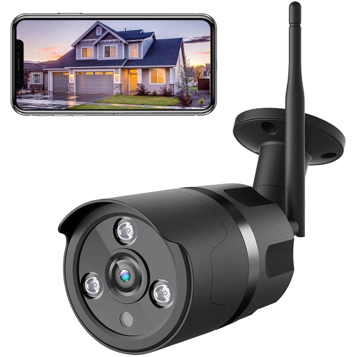 Netvue Vigil - Camera Surveillance WiFi Extérieure / Intérieur, FHD 1080P Camera Surveillance Compatible avec Alexa, Caméra WiFi avec Vision Nocturne