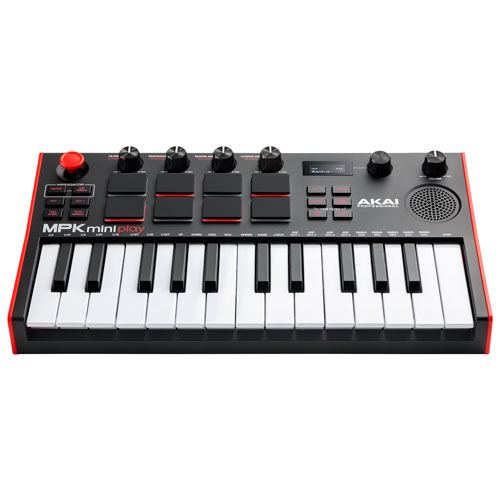 thumbnail image 2 of AKAI MPK Mini Play MK3 | 25-Key MIDI Keyboard With Built-in Speaker, Sounds & Battery Power 2 of 6
