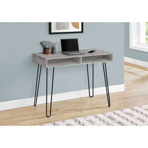 MONARCH SPECIALTIES  I 7773 Computer Desk 40"l Grey Metal In Black