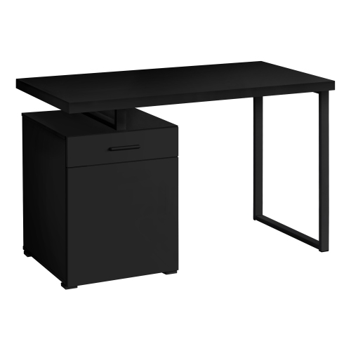 Monarch Specialties I 7761 Computer Desk 48"L Black Left Or Right Facing