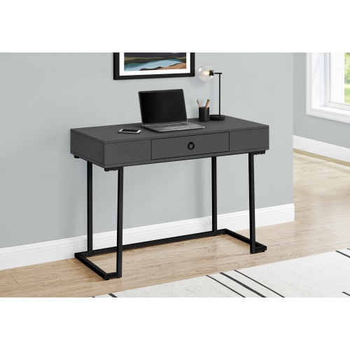 MONARCH SPECIALTIES  I 7386 Computer Desk 42"l Modern Grey Metal In Black