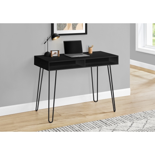 Monarch Specialties I 7771 Computer Desk 40"L Black Black Metal