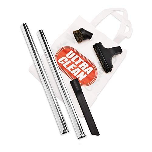 Ultra Clean Deluxe Central Vacuum Hose and Attachment Kit for Bare Flooring, Hardwood, Ceramic, Tiles and Rugs