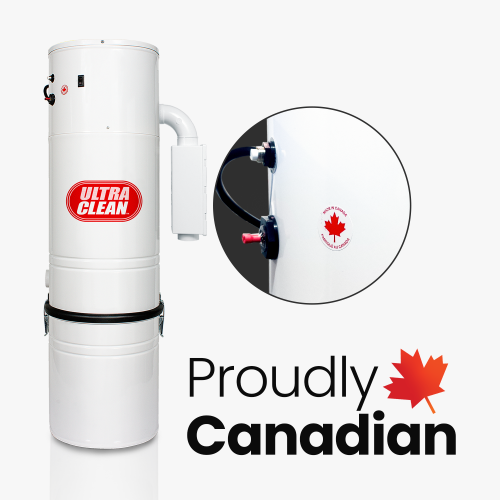 Canadian Made Central Vacuum Ultra Clean SC200 Unit 7,500 sq. ft. Electric Hose/Powerhead Attachments, Garage Kit & Accessories