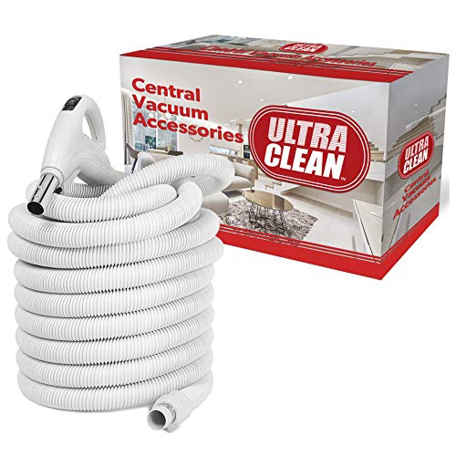 Ensemble d’aspirateur central EN bois DUR ULTRA CLEAN - tuyau à basse tension 24 V résistant à l'écrasement avec interrupteur MARCHE/arrêt Outils de