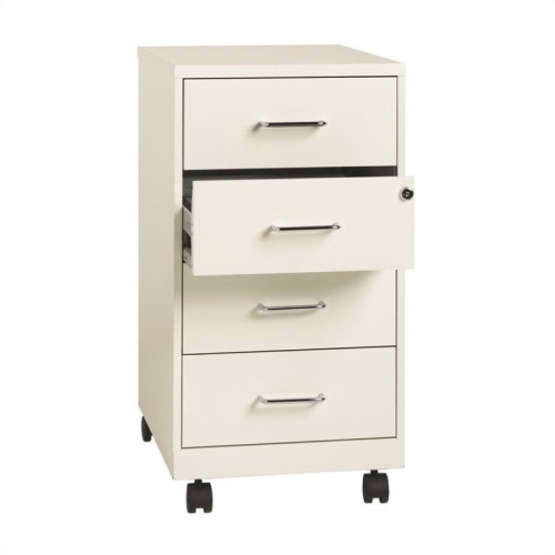 SCRANTON & CO  4 Drawer Steel File Cabinet In Pearl White