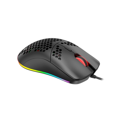 Havit MS1023 Wired RGB backlight Lightweight Honeycomb Shell design, 6400DPI, Programmable Gaming Mouse_Black