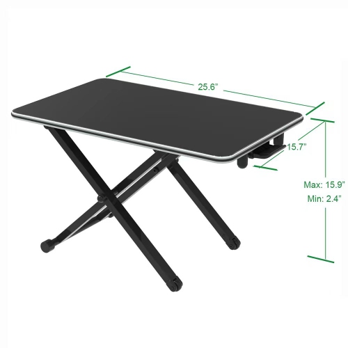 Ezywork Computer Desk, Student PC Desk Writing Desk, Gaming Desk, Office Desk Large Surface 15.7” x 25.6”, Modern Ergonomic Height Adjustable Table