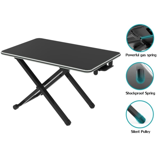 Ezywork Computer Desk, Student PC Desk Writing Desk, Gaming Desk, Office Desk Large Surface 15.7” x 25.6”, Modern Ergonomic Height Adjustable Table