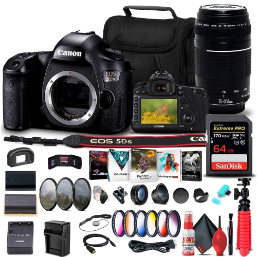 Canon EOS 5DS DSLR Camera (0581C002) + Canon Lens Advanced Bundle