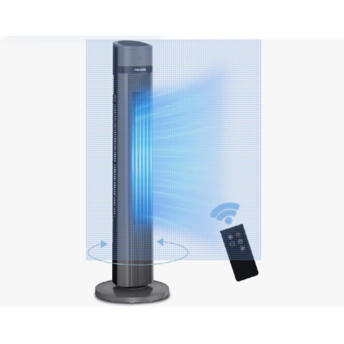 PELONIS Oscillating Tower Fan with Remote Control 40’’ Quiet Stand Up Fan with 3 Speed Settings and 3 Modes 15-Hour Timer LED Display for Bedroom Home Office Use, Black