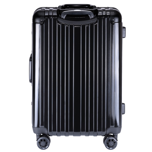 Valise moyenne de 24 po avec cadre en aluminium de la collection Holdall Thalia, noir minuit