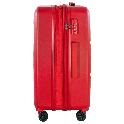 Valise moyenne de 24 po de la collection Orion de Holdall, rouge chaleureux