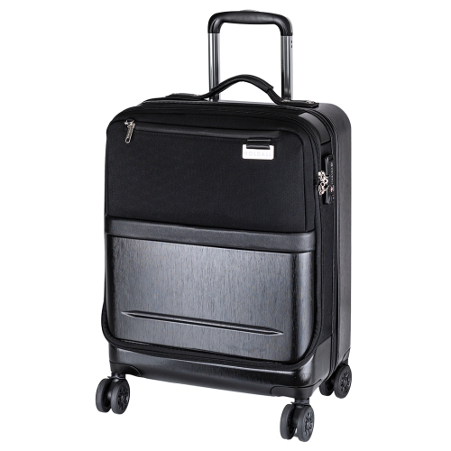 Bagage de cabine hybride de la collection Aeneas de Holdall, noir pur