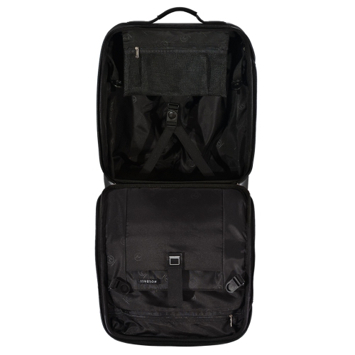 Bagage de cabine hybride de la collection Aeneas de Holdall, noir pur