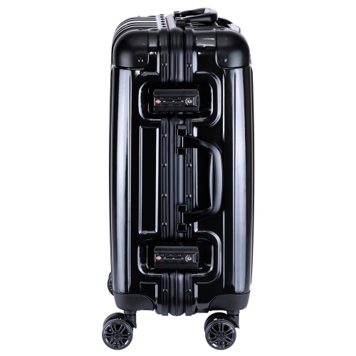 Holdall Thalia Collection Aluminum Frame Cabin Luggage, Midnight Black