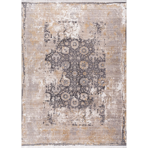 RUG BRANCH  Riwa Transitional Floral Medallion Grey/beige Indoor Area Rug