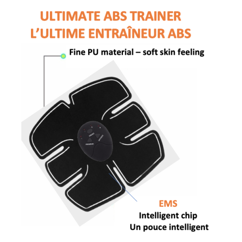 Stimula Lifestyle - EMS ABS Electronic Abdominal, Arms Leg Buttock Muscle  Strength Trainer Exerciser Slimmer Complete 17 Piece Set