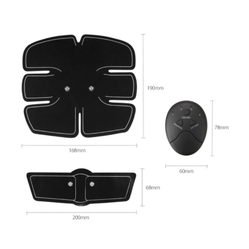 Stimula Lifestyle - EMS ABS Electronic Tactical ABS Abdominal, Arms Leg Buttock Muscle Strength Trainer Exerciser Slimmer Complete 17 Piece Set